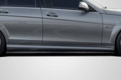 Carbon Creations - Mercedes C Class Radian Carbon Fiber Creations Side Skirts Body Kit 119093