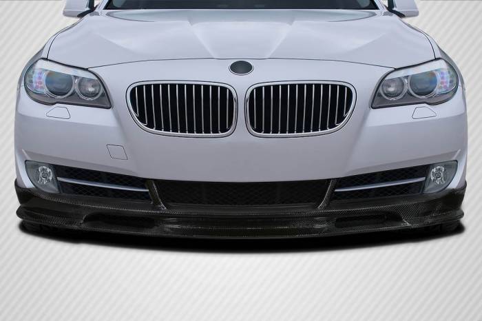Carbon Creations - BMW 5 Series 4DR Wave Carbon Fiber Front Bumper Lip Body Kit 119084