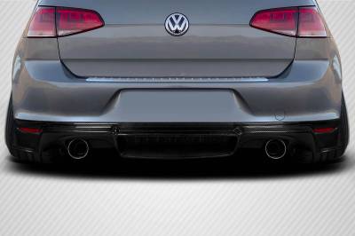 Carbon Creations - Volkswagen Golf Verella Carbon Fiber Rear Lip Diffuser Body Kit 119141