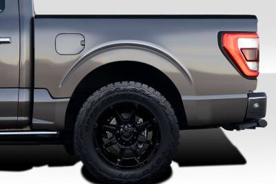 Duraflex - Ford F150 5.5ft Bed 4" Bulge Duraflex Rear Bedside Fenders 119021