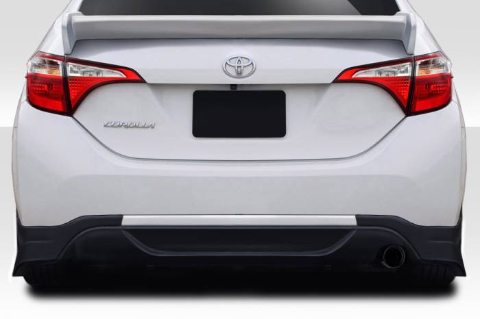 Duraflex - Toyota Corolla Zeta Duraflex 2 pcs Rear Bumper Lip Add On Body Kit 115049