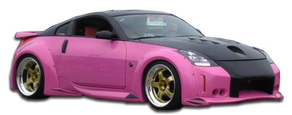 Duraflex - Nissan 350Z Duraflex Vader 3 Wide Body Body Kit - 8 Piece - 110899
