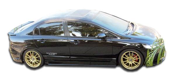 Duraflex - Honda Civic 4DR Duraflex B-2 Side Skirts Rocker Panels - 2 Piece - 103519