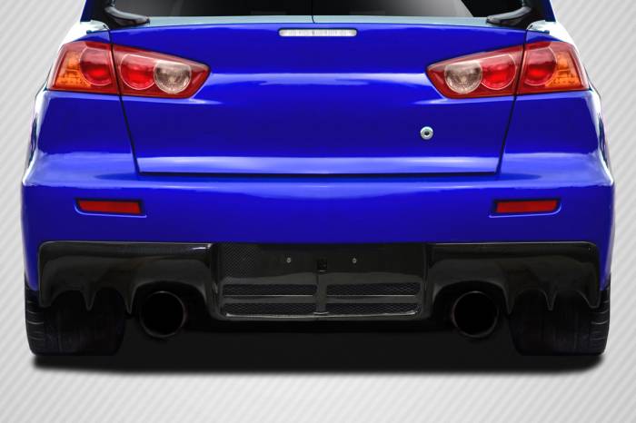 Carbon Creations - Mitsubishi Lancer OEM Look Carbon Fiber Rear Bumper Lip Body Kit 114414