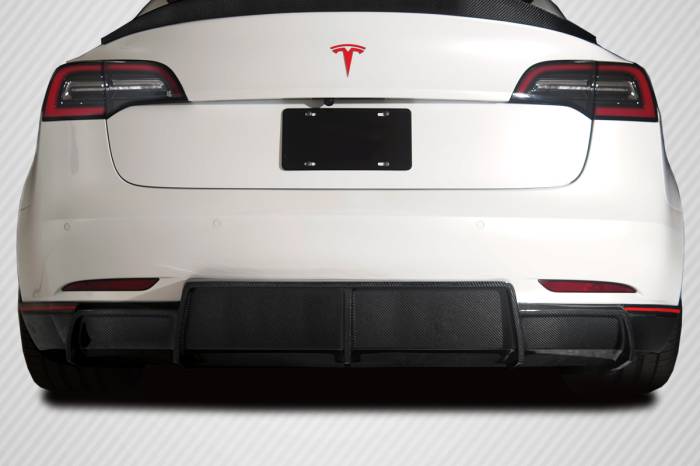 Carbon Creations - Tesla Model 3 GT Concept Carbon Fiber Rear Bumper Diffuser Body Kit 115468