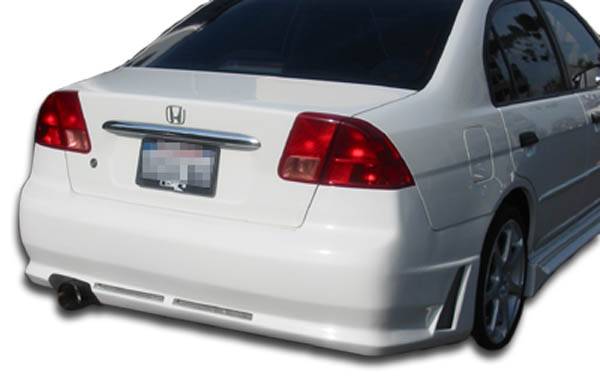 Duraflex - Honda Civic 4DR Duraflex R34 Rear Bumper Cover - 1 Piece - 100245