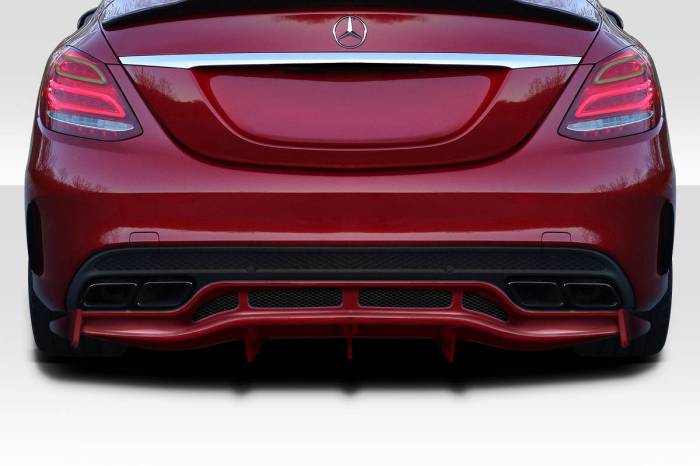 Duraflex - Mercedes C Class Weaver Duraflex Rear Bumper Diffuser Body Kit 118171