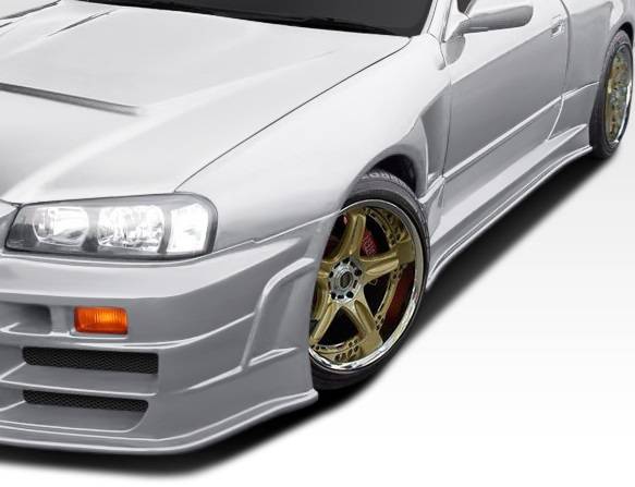 Duraflex - Nissan Skyline Duraflex R324 Conversion Front Fenders - 2 Piece - 106603