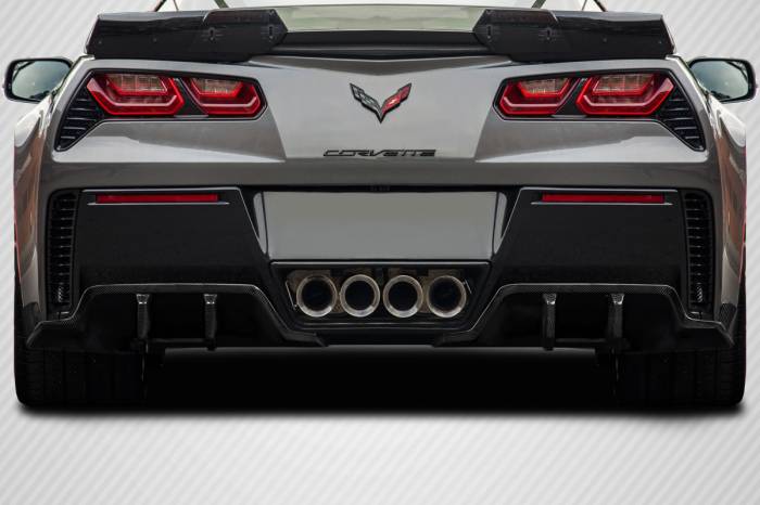 Carbon Creations - Chevrolet Corvette Exe Carbon Fiber Rear Bumper Diffuser Body Kit 117461