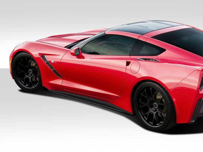 Duraflex - Chevrolet Corvette Duraflex GT Concept Side Splitters - 2 Piece - 112362