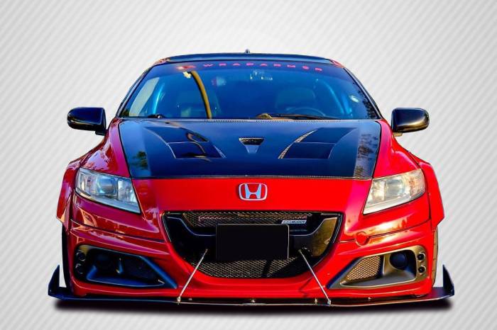 HONDA CR-Z カーボン調エンジンカバー Seibon Slot Vented Carbon Fiber Hood for the Honda CR-Z | Shop