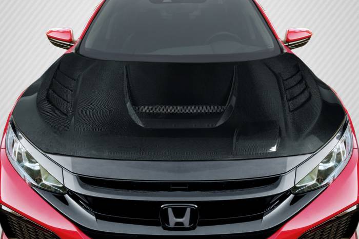 Carbon Creations - Honda Civic Time Attack Carbon Fiber Creations Body Kit- Hood 117490