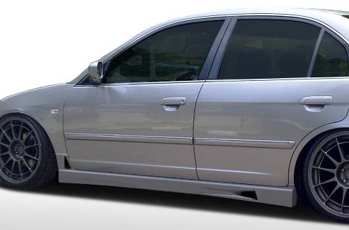 Duraflex - Honda Civic 4DR Duraflex R34 Side Skirts Rocker Panels - 2 Piece - 100246
