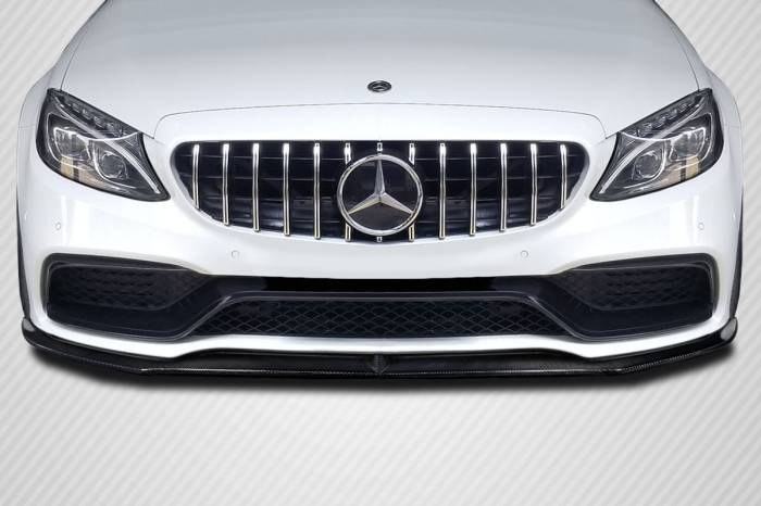 Carbon Creations - Mercedes C Class Power Carbon Fiber Front Bumper Lip Body Kit 117155