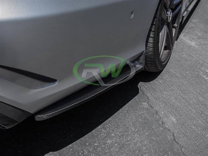 RW Carbon - Mercedes W212 E63 14+ CF Rear Bumper Splitters mercw21221