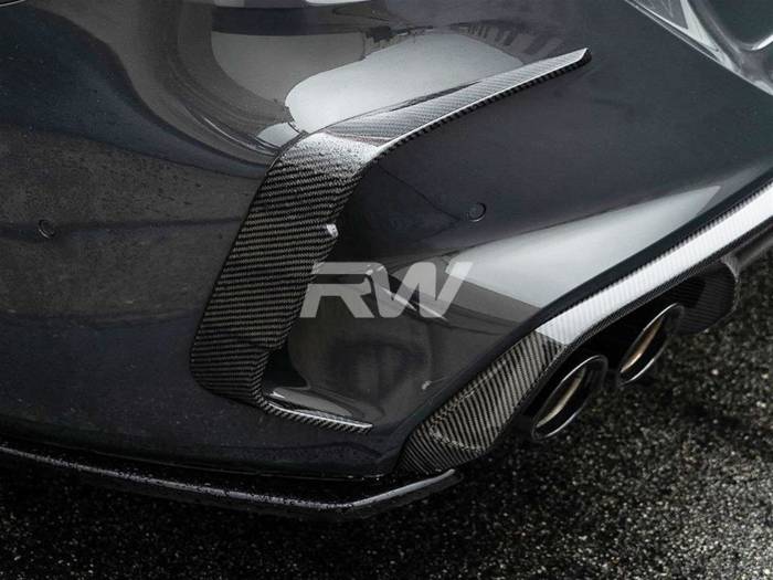 RW Carbon - BMW F91/F92 M8 Carbon Fiber Rear Bumper Trims bmwf91016