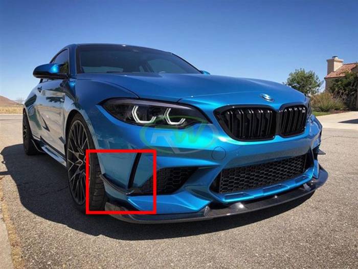 RW Carbon - BMW F87 M2 Competition Carbon Fiber Canards bmwf8723