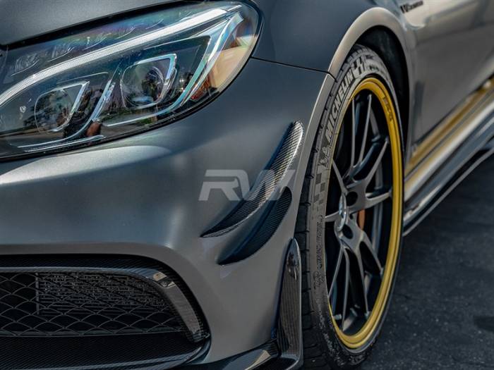 RW Carbon - Mercedes W205 C63/C63S Carbon Fiber Canards mercw20559