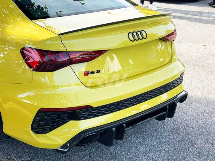 RW Carbon - Audi RS3 8Y Carbon Fiber Rear Diffuser audirs305