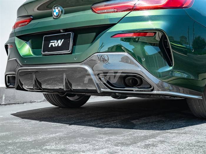 RW Carbon - BMW G14 G15 8-Series 3D Style Carbon Fiber Diffuser bmwg1407