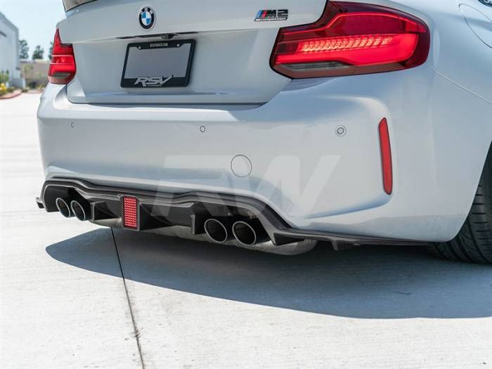 RW Carbon - BMW F87 M2 Carbon Fiber Kholen Style Diffuser bmwf8720