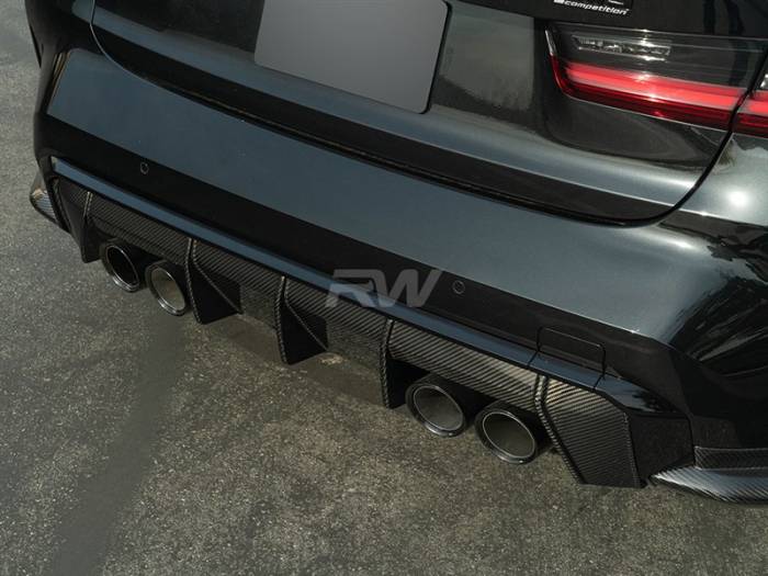 RW Carbon - BMW G8X M3/M4 Type 2 Carbon Fiber Diffuser bmwg82010