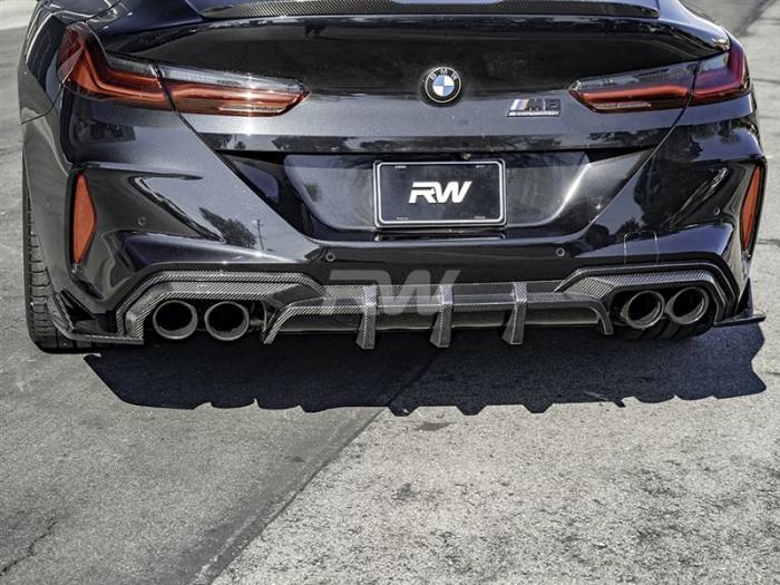 RW Carbon - BMW F91 F92 F93 M8 SQ Style Carbon Fiber Diffuser bmwF91014