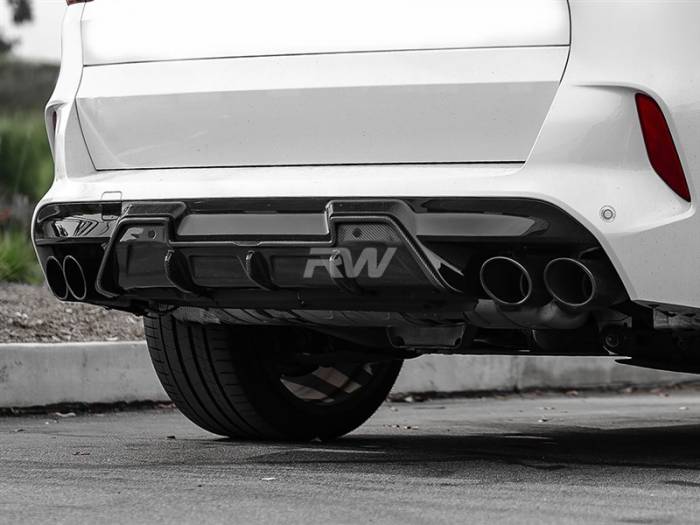 RW Carbon - BMW F95 X5M / F96 X6M DTM Carbon Fiber Diffuser bmwf9505