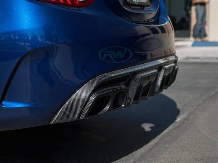 RW Carbon - Mercedes W205 BRS Style Diffuser - w/out Tips mercw20513-1