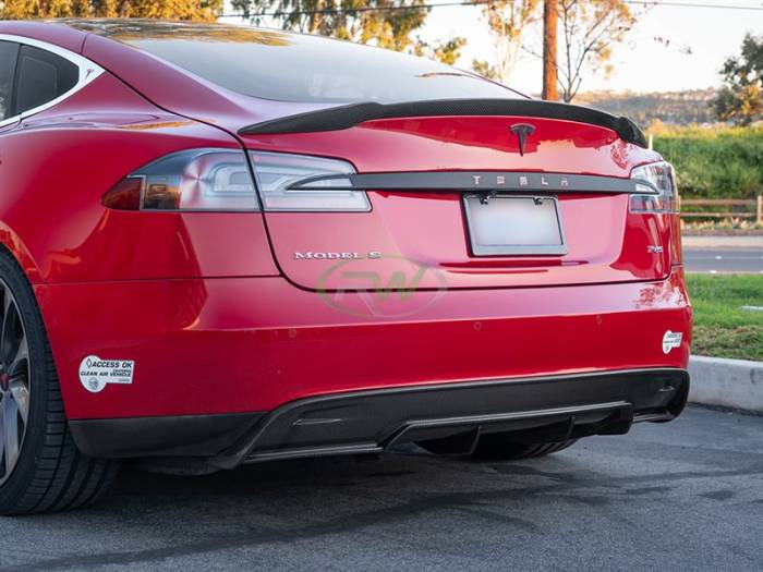 RW Carbon - Tesla Model S Carbon Fiber Rear Diffuser Tesla03