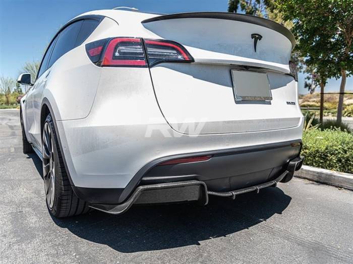 RW Carbon - Tesla Model Y DTM Carbon Fiber Diffuser tesla020
