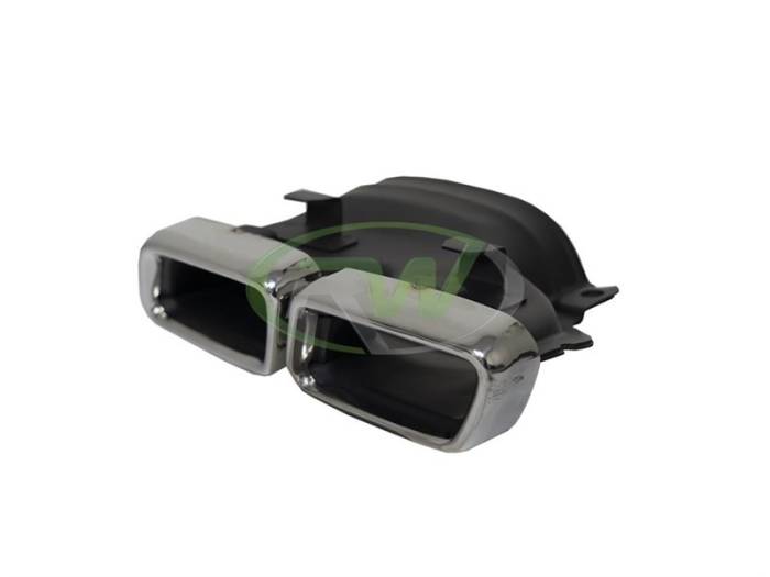 RW Carbon - Mercedes C63 AMG Style Exhaust Tips - Polished Chrome mercw20531-2