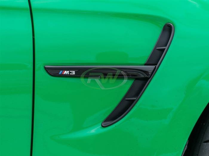RW Carbon - BMW F80 F82 F83 M3 M4 Gloss Black Fender Trim bmwf8x005