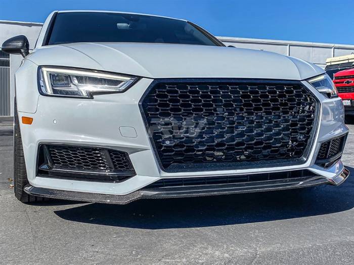 RW Carbon - Audi B9 A4/S4 GTX Front Lip Spoiler 17-19 audib9a403