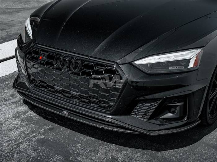 RW Carbon - Audi A5 S-Line S5 Carbon Fiber Front Lip Spoiler audib9a503