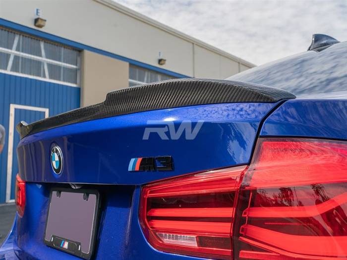 RW Carbon - BMW F30 F80 M3 CS Style Carbon Fiber Trunk Spoiler bmwf80003