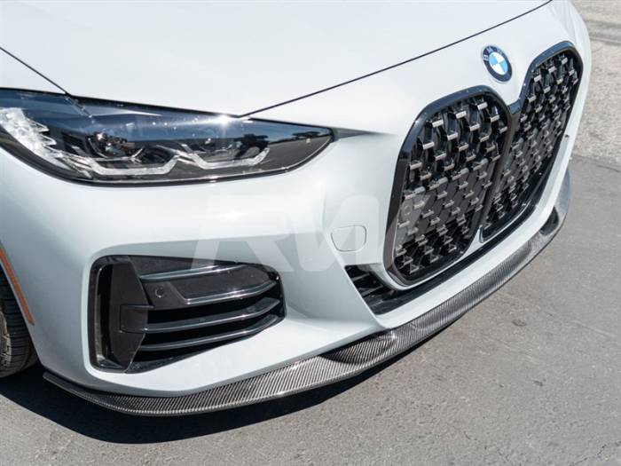 RW Carbon - BMW G22 G23 4-Series 3D Style Carbon Fiber Front Lip bmwg22012