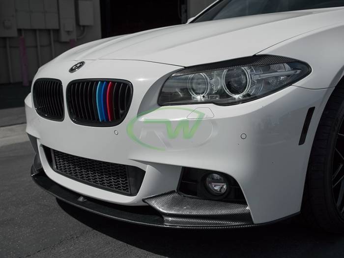 RW Carbon - BMW F10 Performance Style CF Front Lip Spoiler bmwf10013