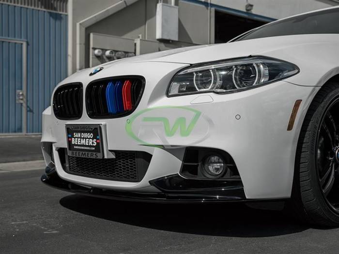 RW Carbon - BMW F10 F11 Performance Style Front Lip Spoiler bmwf10054
