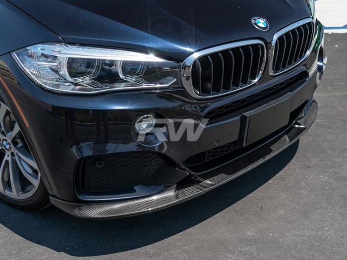 RW Carbon - BMW F15 X5 M Sport 3D Style Carbon Fiber Front Lip bmwf15019
