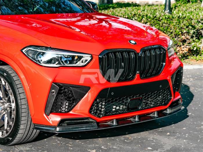 RW Carbon - BMW F95 X5M RWS Carbon Fiber Front Lip Spoiler bmwf9502