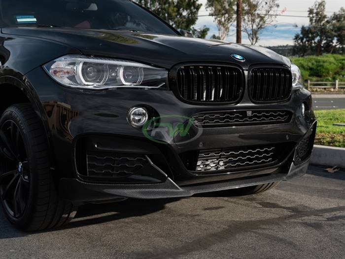 RW Carbon - BMW F16 X6 M Sport Carbon Fiber Front Lip bmwf16002