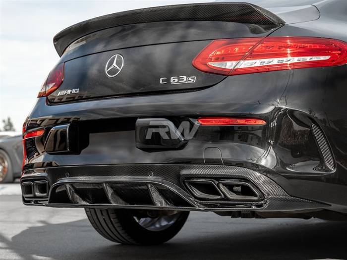 RW Carbon - Mercedes W205 C63 Coupe ED1 Style CF Diffuser mercw20528