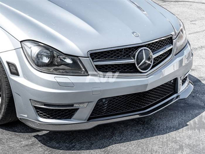 RW Carbon - Mercedes C63 Black Series Style Carbon Fiber Front Lip mercw20410