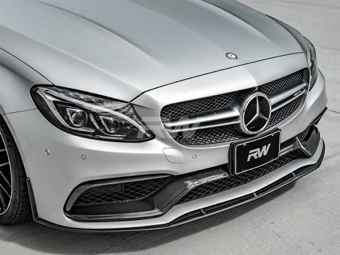 RW Carbon - Mercedes W205 C63 C63S Coupe ED1 Style CF Front Lip mercw20520
