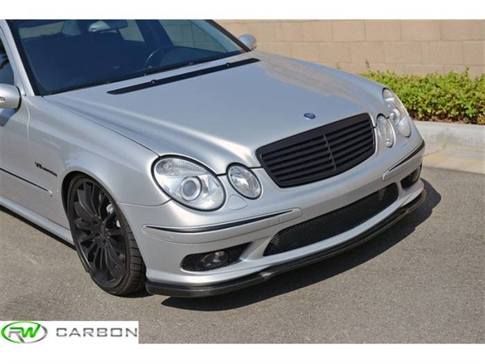 RW Carbon - Mercedes W211 E55 AMG Carbon Fiber Front Lip mercw21102