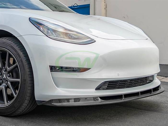 RW Carbon - Tesla Model 3 RWS Carbon Fiber Front Lip Spoiler tesla07