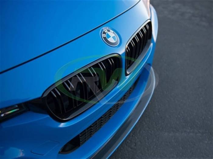 RW Carbon - BMW F30 F31 Double Slat Gloss Black Grilles bmwf30028