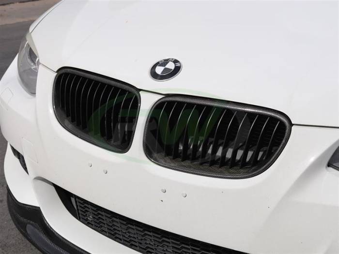 RW Carbon - BMW E92 E93 Carbon Fiber Double Slat Grilles - 2011+ bmwe92009-2011