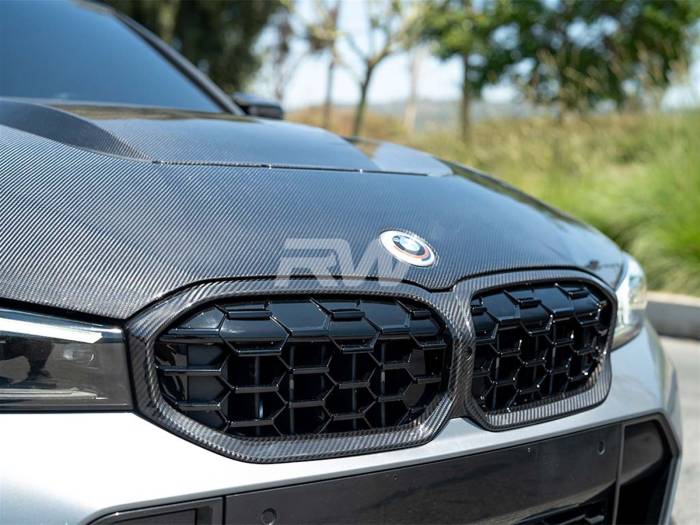 RW Carbon - BMW G20 LCI Diamond Carbon Fiber Grille bmwg20044